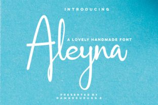 Aleyna: A Handwritten Font for Creative Expression