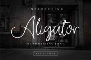 Aligator: A Handwritten Script Font That Brings Elegance to Your Designs