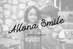 Allona Smile: A Handwritten Font for Creative Projects