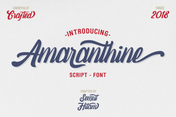 Amaranthine Script: A Timeless Touch for Modern Design
