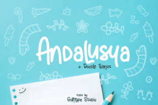 Andalusya: A Playful Script Font for Creative Workflows