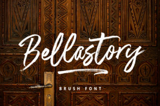 Bellastory: A Bold Brush Font for Creative Expression