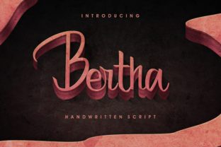 Bertha: The Elegant Handwritten Script Font That Elevates Your Designs