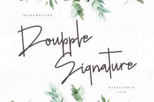 Doupple: The Elegant Signature Font for Upscale Design
