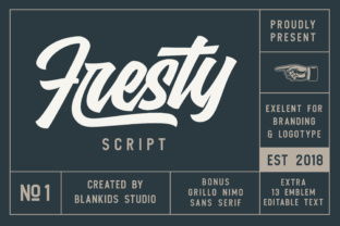 Fresty: A Modern Script Font for Elegant Branding and Design