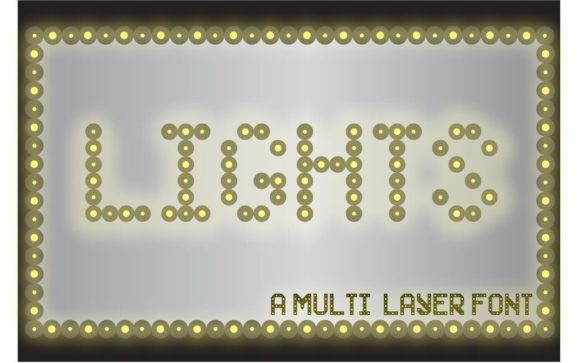 Lights: A Versatile Decorative Block Font for Creative Design
