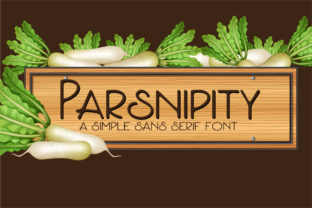 Parsnipity: A Unique Typographic Solution for Modern Design