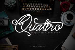 Quattro: A Stylish Handwritten Script Font