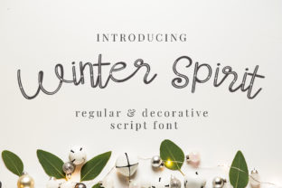 Winter Spirit: A Cozy Script Font for Elegant Designs